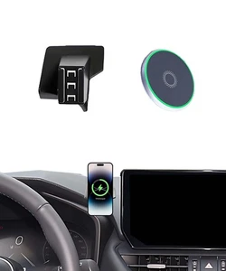 Soporte de teléfono de coche para Toyota RAV4 2019-2025 accesorios 15W carga inalámbrica rápida... - Imagen 1 de 8