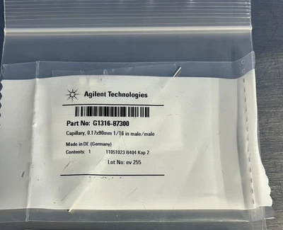 Agilent Technologies G1316-87300 Capillary 0.17×90 mm 1/16 in Male/Male - Image 1 of 2