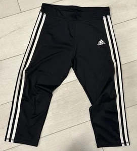 Adidas Capri Leggings Girls L - Black - Picture 1 of 2