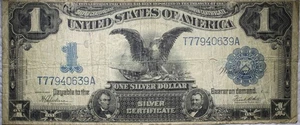 1899 $1 Black Eagle Silver Certificate FR.236 Speelman White Low Grade P206 - Picture 1 of 2