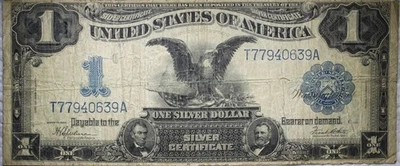 1899 $1 Black Eagle Silver Certificate FR.236 Speelman White Low Grade P206 - Image 1 of 2