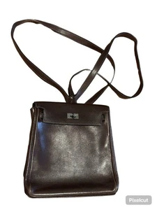 AUTHENTIC HERMES Kelly Ado PM Backpack Brown RARE - Picture 1 of 9