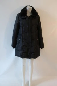 Womens Michael Kors Black Hooded Down Jacket  XL - Picture 1 of 9