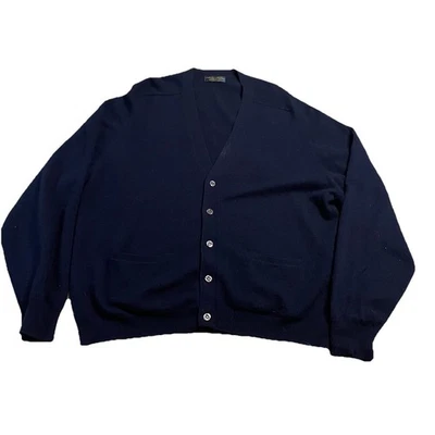 Cárdigan Suéter Azul Gran Bretaña Talla 48 Brooks Brothers Años 60 70 De Colección Foto 1 de 4