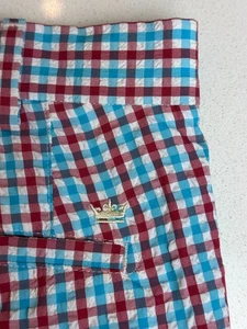 Peter Millar Crown Crafted Matlock Seersucker karierte Golfshorts 38 Tour Fit blau - Bild 1 von 8
