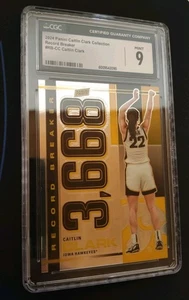 Caitlin Clark 2024 Panini Record Breaker #RB-CC CGC MINT 9 Iowa Hawkeyes - Bild 1 von 6