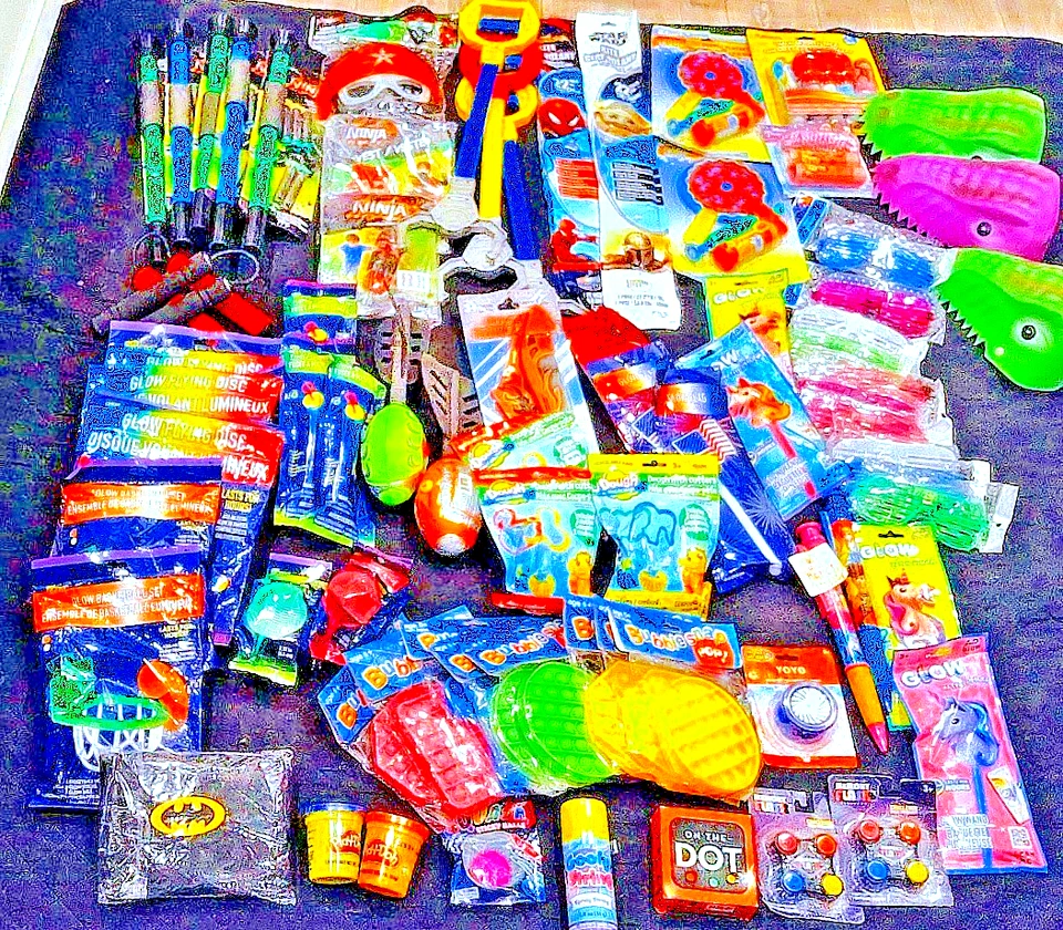 party favors 75 pcs!! Treasure Box Bulk Toys Kids Birthday see itemized list - Image 1 of 4