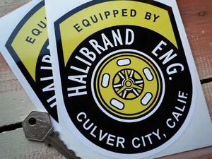 HALIBRAND old style alloy wheel stickers COBRA MUSTANG - Picture 1 of 1