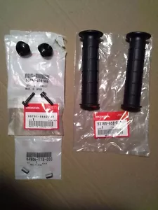 OEM / NOS GRIPS,SPACERS, END CAPS, BOLTS HONDA ATC 200X 1983 TO 1987 HONDALINE - Picture 1 of 8