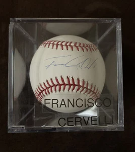 FRANCISCO CERVELLI SIGNED OFFICIAL OML BASEBALL 2009 NY YANKEES STEINER HOLOGRAM - Picture 1 of 4