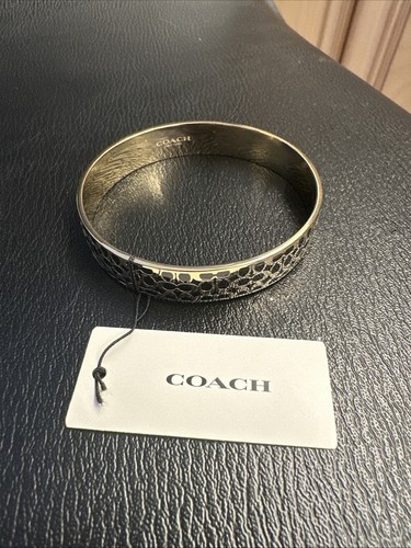 Bracciale Coach tono oro e nero NUOVO