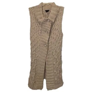 Theory Tipper hellbraun Baumwolle Strick Cardigan Pullover Weste Damen P/TP - Bild 1 von 12