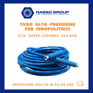 TUBO PER IDROPULITRICE ALTA PRESSIONE BLU R7 5/16 ANTIMACCHIA LEGGERO 250 BAR - Foto 1 di 7