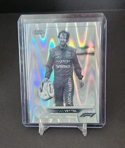 Topps Chrome 2022 F1 Sebastian Vettel Ray Wave Aston Martin - Picture 1 of 2