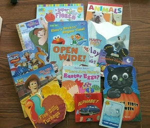 Lot of 14 Toddler Board Books - Dora, Cars, Toy Story, Sesame Street, Disney++