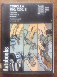 Autobook Owners Workshop Manual 779 Toyota Corolla 1100 1200 E 1967-77 - Foto 1 di 1