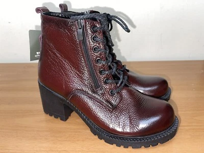 NEW Spring Step Women's Yaritza Burgundy Boots Sz 38- US 7.5-8 - Image 1 of 4
