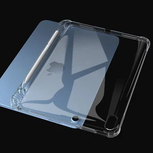 For iPad Air 2024 11" 13" Shockproof Clear TPU Case Built-in Pencil Holder Cover - Picture 1 of 12