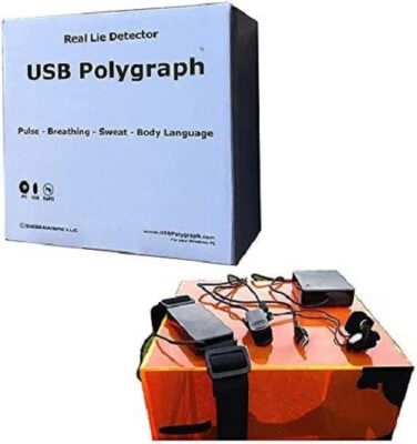 USB Polygraph Real Home Lie Detector White - Image 1 of 4