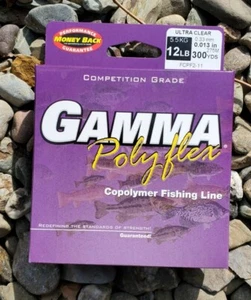 12 Pfund GAMMA Polyflex Copolymer Ultra Clear Angelschnur 300 Yards - Bild 1 von 2