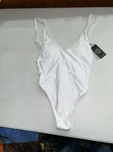 relleciga bikini Women’s Swimsuit M White Thong - Picture 1 of 3