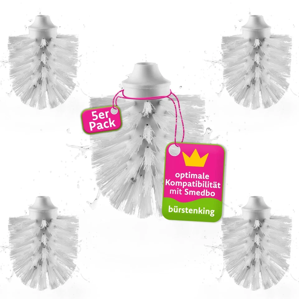 WC Ersatzbürstenkopf 71 mm Toilettenbürstenkopf Set passend für Smedbo WC-Gar... - Bild 1 von 4