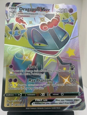Pokemon Card Dragapult Vmax SWSH097 Black Star Promo JUMBO Near Mint - Image 1 of 2