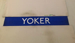 Glasgow Kelvin Central Bus Destination Blind  42”- Yoker - Picture 1 of 9