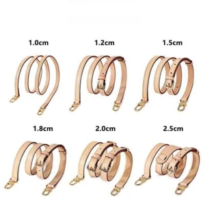Vachetta Shoulder Crossbody Bag Replacement Handbag Strap Genuine Leather - Foto 1 di 16