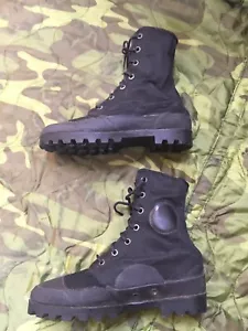 RARE VIETNAM ARVN/ VIET CONG Indigenous Bata Canvas Rubber Boots Size 4w - Picture 1 of 6