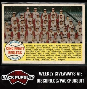 1958 Topps #428b Cincinnati Redlegs sexta serie lista de verificación: 441-474 - Imagen 1 de 2