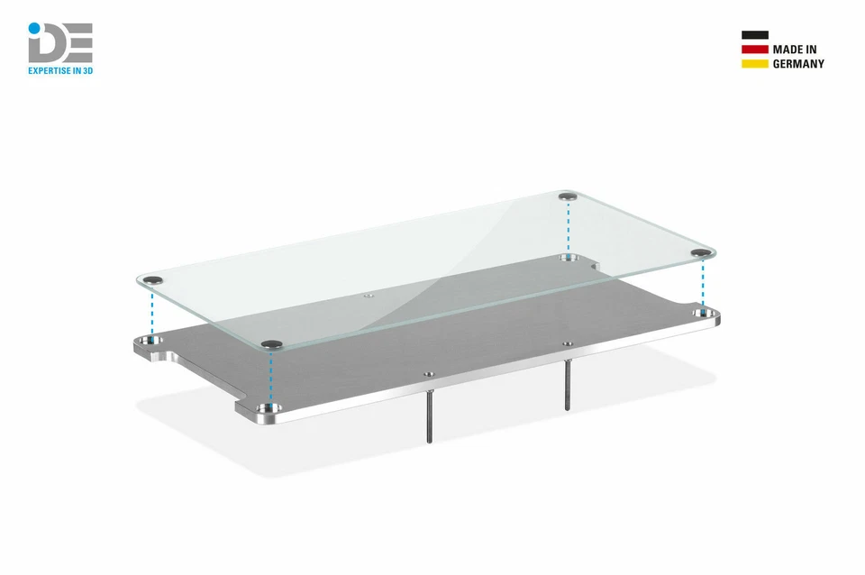 IDE Makerbot Replicator 2 & 2X HBP heated glass build plate bed upgrade  - Image 1 of 4