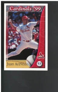 B3090- 1999 Cardinals Safety Baseball Card #s 1-26 -You Pick- 15+ FREE US SHIP - Picture 1 of 3
