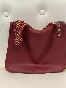 Zara Dark Red Leather Bag - Picture 1 of 5