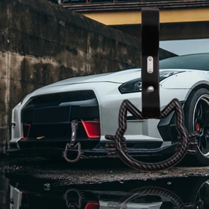 Kitty Cat Carbon Fiber  JDM TSURIKAWA Ring Subway Bus Handle Strap Charm Drift - Bild 1 von 6