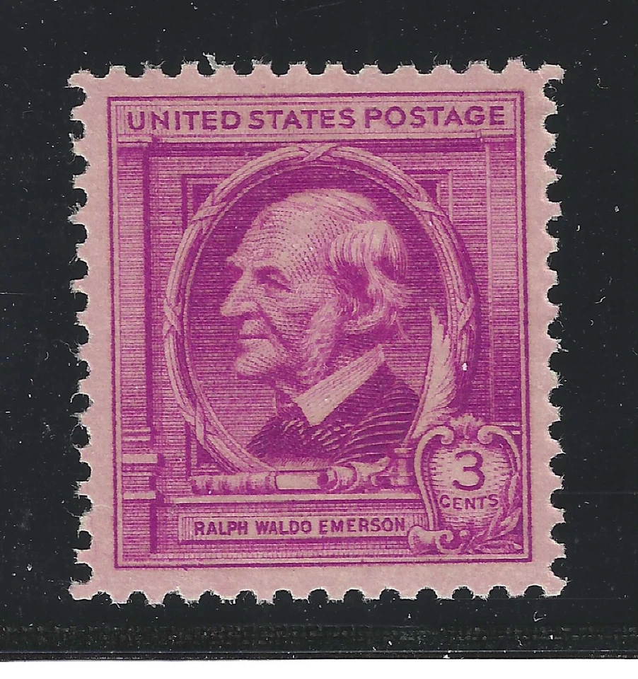 US STAMP #861   --  3c EMERSON -- XF-SUPERB -- MINT -- GRADED 95 - Image 1 of 2
