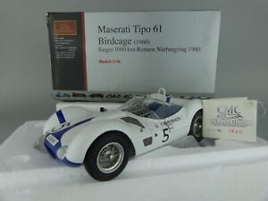 CMC 1/18 -  MASERATI TIPO 61 Birdcage 1960 Sieger 1000Km Rennen Nürburgring RARE