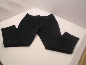 Chicos size 2 (US size 12) So Slimming Womens Black Ankle Denim Jeans Stretch - Picture 1 of 4