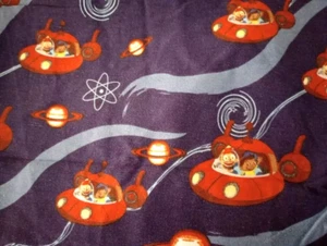 Little Einsteins Rocketship Sewing Fabric Crafting Length Piece 15" x 12" New - Picture 1 of 2
