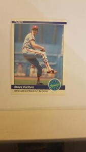 STEVE CARLTON 1984 Fleer #642   FREE SHIPPING