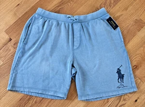 Polo Ralph Lauren Big & Tall großes Pony Fleece-Shorts für Herren - 3XLB blau neu mit Etikett $ 125 - Bild 1 von 10