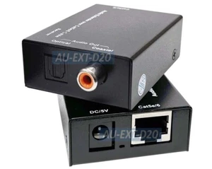 Digital Optical SPDIF Audio Extender Over CAT5/CAT6 Cable Kit - Picture 1 of 5