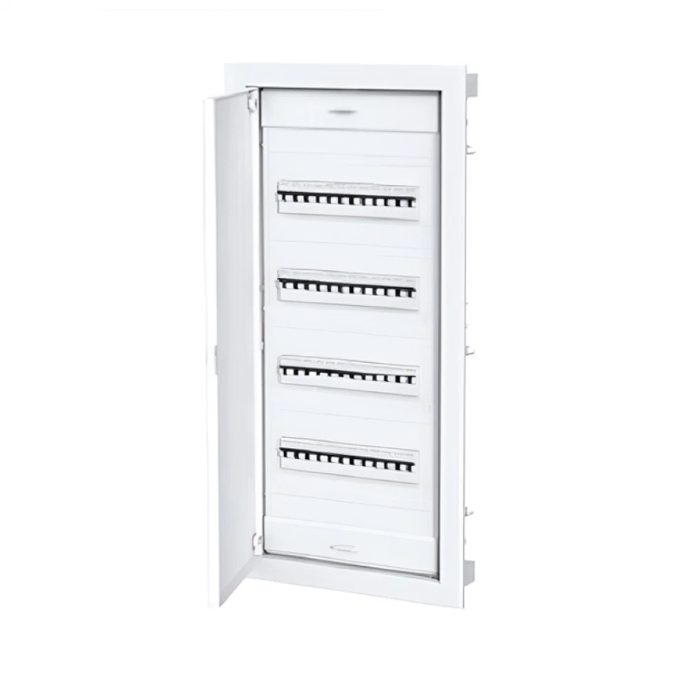 TANCREDI SRL Elettrocanali EC63148 Centralino incasso porta metallica 48+8 moduli bianco IP40