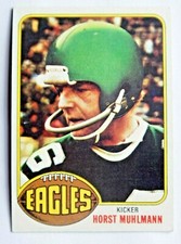 Horst Muhlmann #382 Topps 1976 Football Card (Philadelphia Eagles) VG