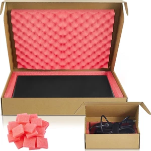 16.7 X 13 X 2.5 Inch Laptop Shipping Box Secure Mailer Box Kraft Mailing Boxes f - Imagen 1 de 12