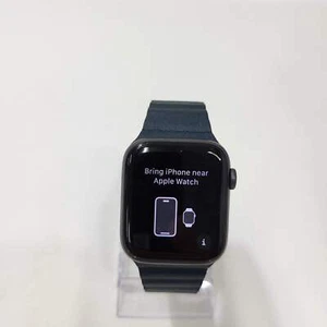 GPS Only Apple Watch Series 6 44MM Midnight Aluminum Blue Sport Band M07J3LL/A - Zdjęcie 1 z 7