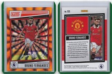 22/23 Score Premier League Orange Laser #133 Bruno Fernandes Manchester  /35