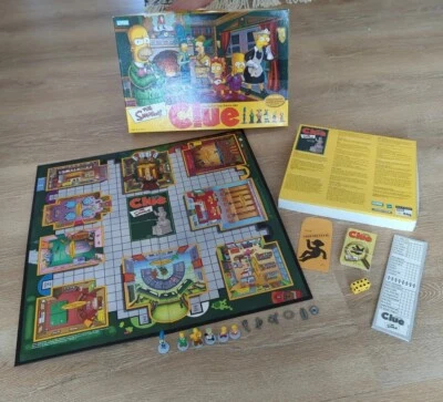 THE SIMPSONS Clue Board Game 2nd Edition 2002 Parker Brothers Complete - Image 1 of 4
