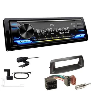 JVC Digital Receiver Autoradio Bluetooth DAB+ für Fiat Punto 1999-2007 schwarz - Bild 1 von 6