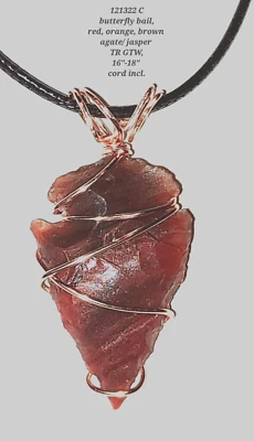 Ágata Jaspe a mano Collares Punta de Flecha Hombre Mujer Nuevos Colgantes Joyería Regalos Foto 1 de 4